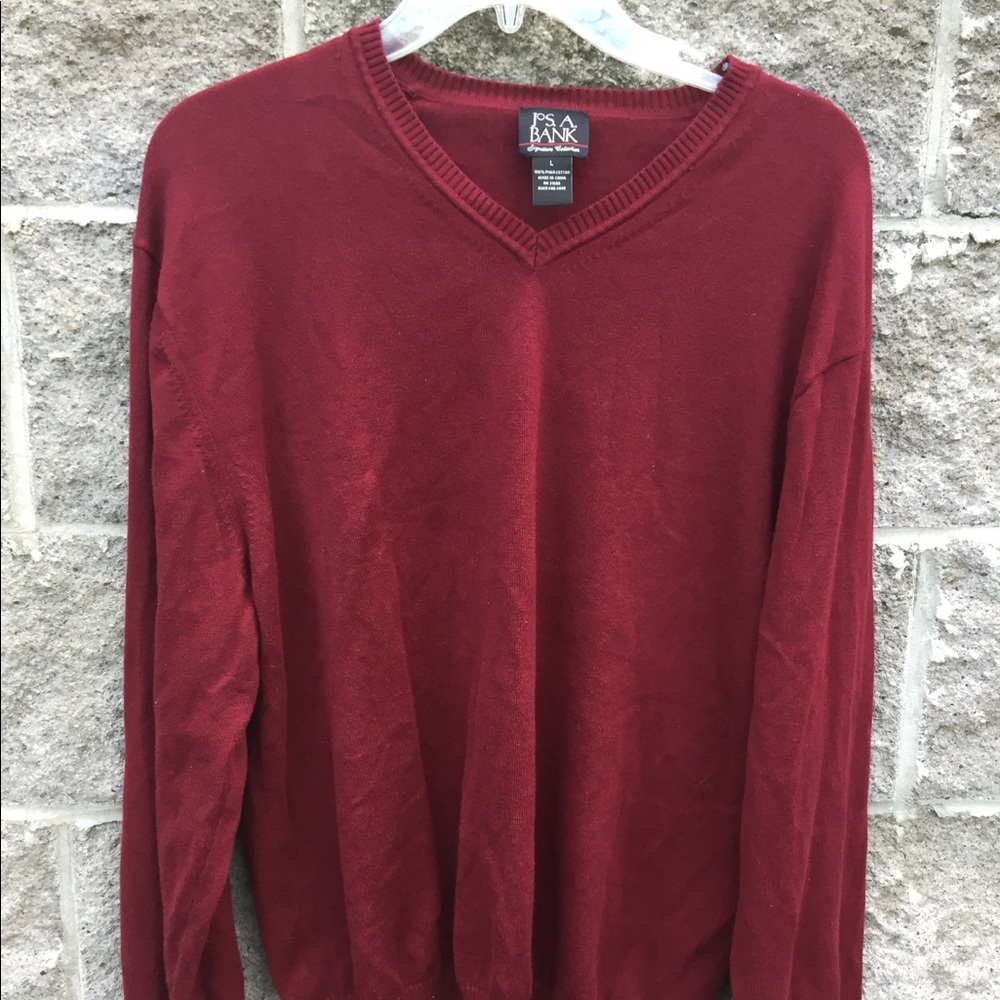 Jos A. Bank pullover sweater. Size Large.